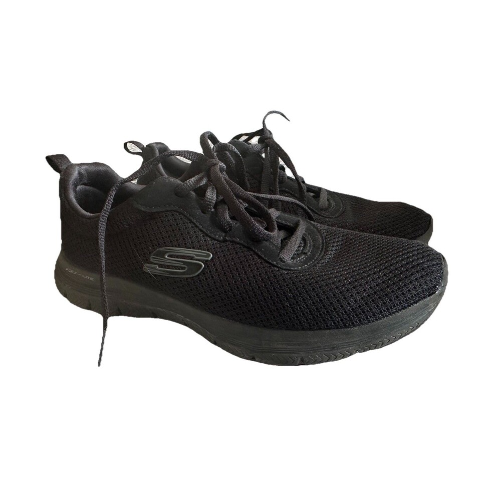 Skechers Womens Shoes Size 6.5 Flex Lite Black Walking Running Comfort Sneaker